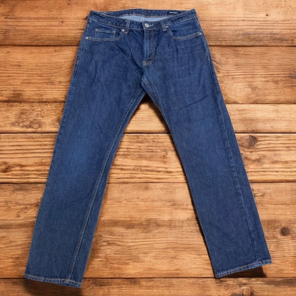 Bonobos Jeans Sz 32x34 Slim Fit Dark Wash Faded‎ Classic Casual Normcore